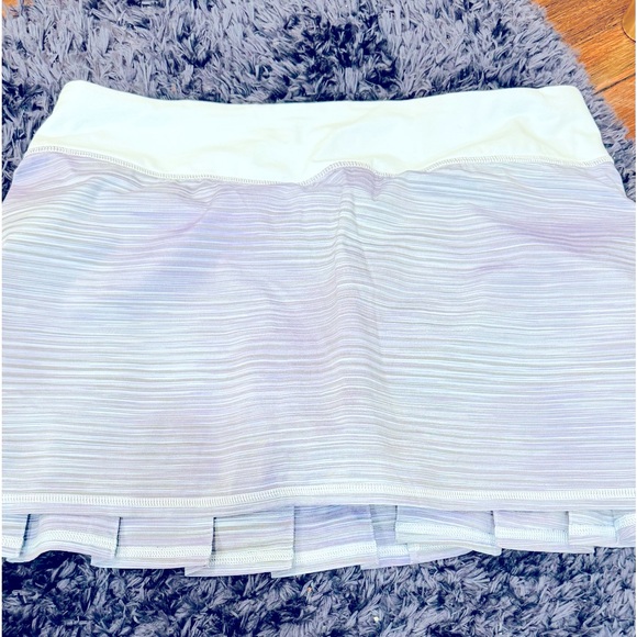 LULULEMON VTG RUN PACE SETTER SKIRT in Twisted Stripe Caspian Blue/Caspian Blue - Picture 5 of 11